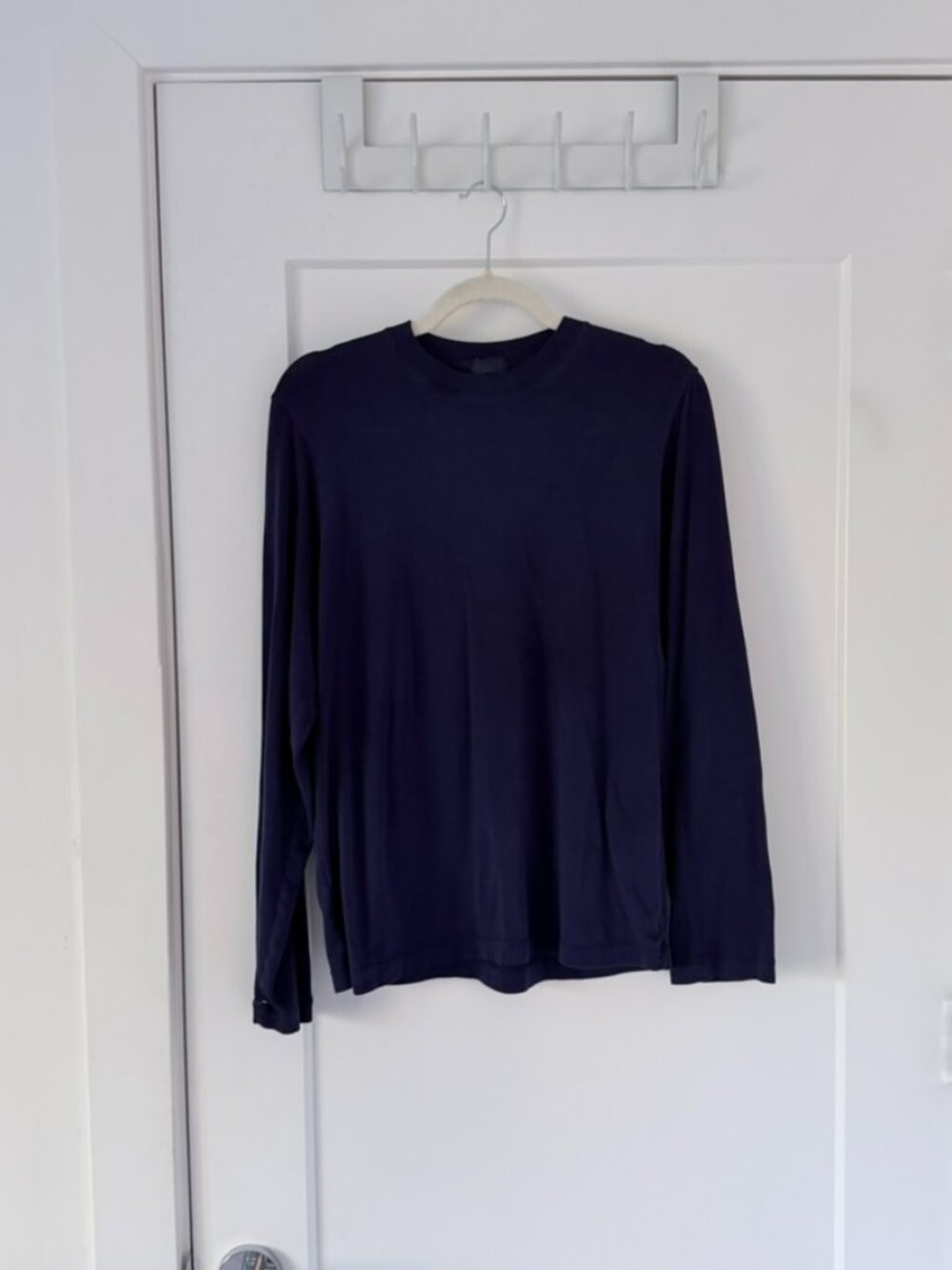 Skims BOYFRIEND LONG SLEEVE T-SHIRT | CONCORD / XXS - Picture 4 of 6